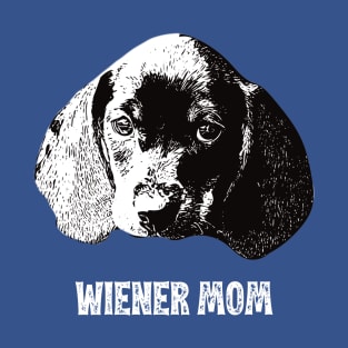 Wiener Mom Dachshund Design T-Shirt