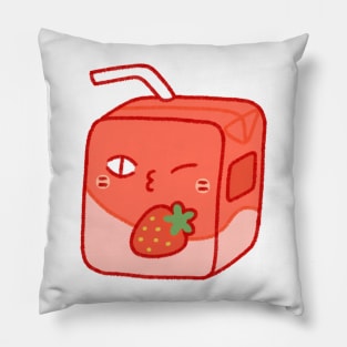 Milk Strawberry Pillow