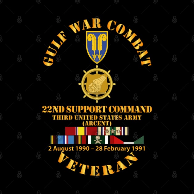 Gulf War Combat Vet w  22nd Support Command - Branch w SVC by twix123844