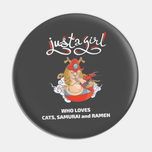 Just a girl who loves cats, samurai and ramen Pin