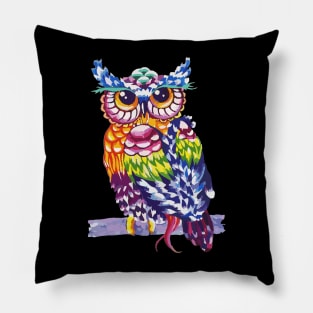 Rainbow Owl Pillow