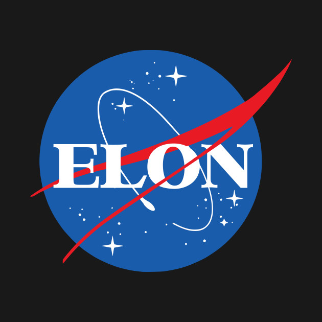 Elon Musk Space Logo - Nasa - Long Sleeve T-Shirt | TeePublic