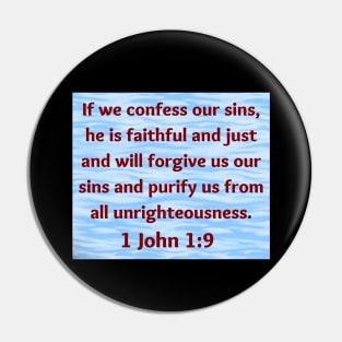 Bible Verse 1 John 1:9 Pin