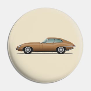 Jaguar E Type Fixed Head Coupe Bronze Pin