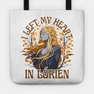 I Left My Heart in Lórien - Golden Leaves - Fantasy Tote