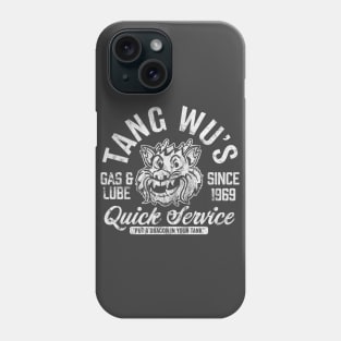 Tang Wu's Gas and Lube - Biker Style (1-Color - Worn - Reverse) Phone Case