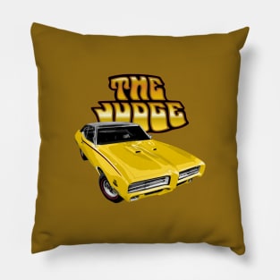 Yellow 69 Pontiac GTO Judge Pillow