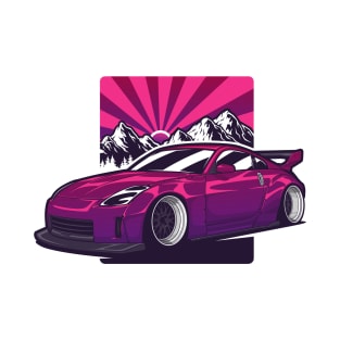 Purple 350Z Fairlady Z Widebody JDM T-Shirt