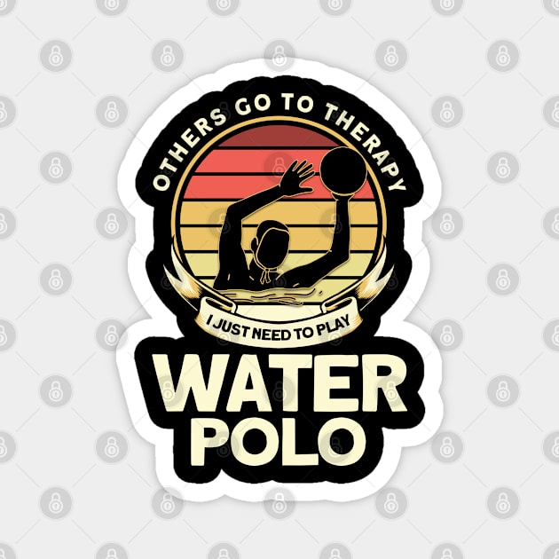 Water Sport Training Water Polo Magnet by Toeffishirts