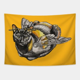 Bumblebee Cat Tapestry