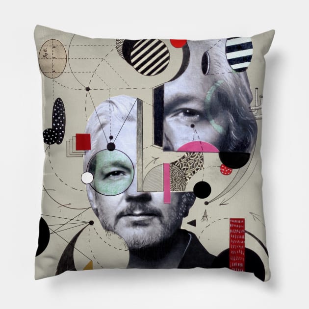 Assange for the uninitiated Pillow by Loui Jover 