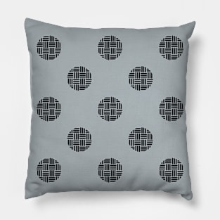 Zen Dot Pattern SANKUZUSHI pillow black/light blue Pillow