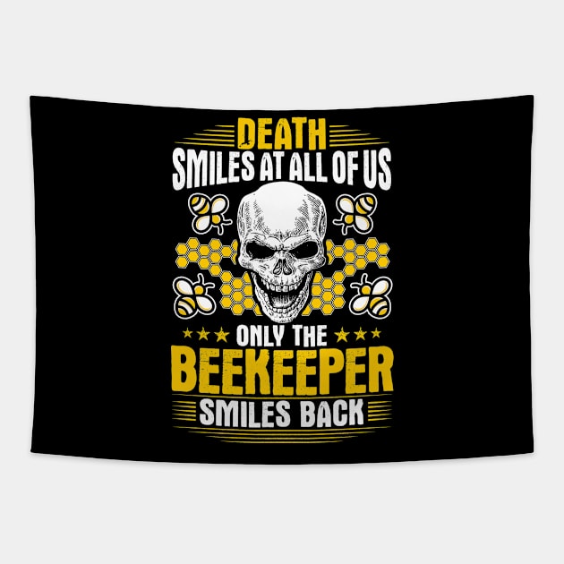 Beekeeper Beekeeping Apiarist Gift Evolution Tapestry by Krautshirts