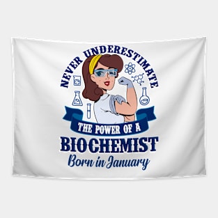 Biochemist Power born in January Tapestry