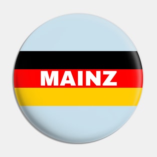 Mainz City in German Flag Pin