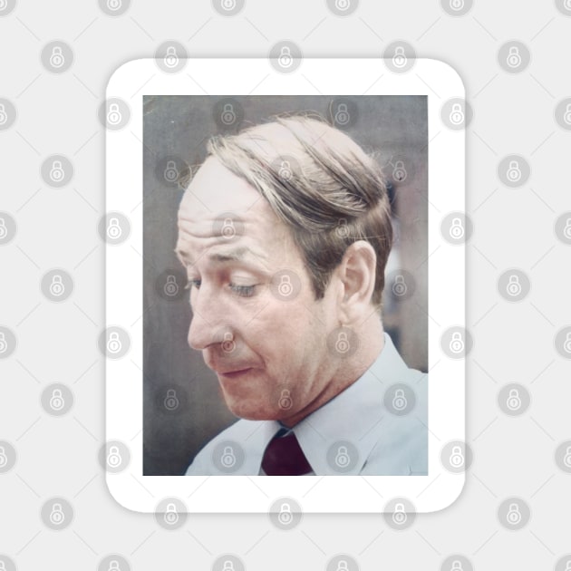 Bobby Charlton colourised photo Magnet by AndythephotoDr