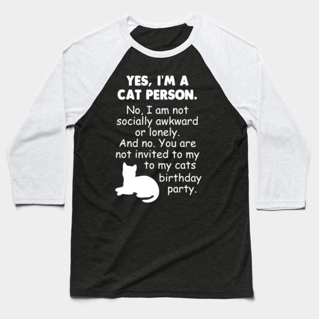 Yes I M A Cat Person Shirt Funny Cute Kitty Cat Lady Gift