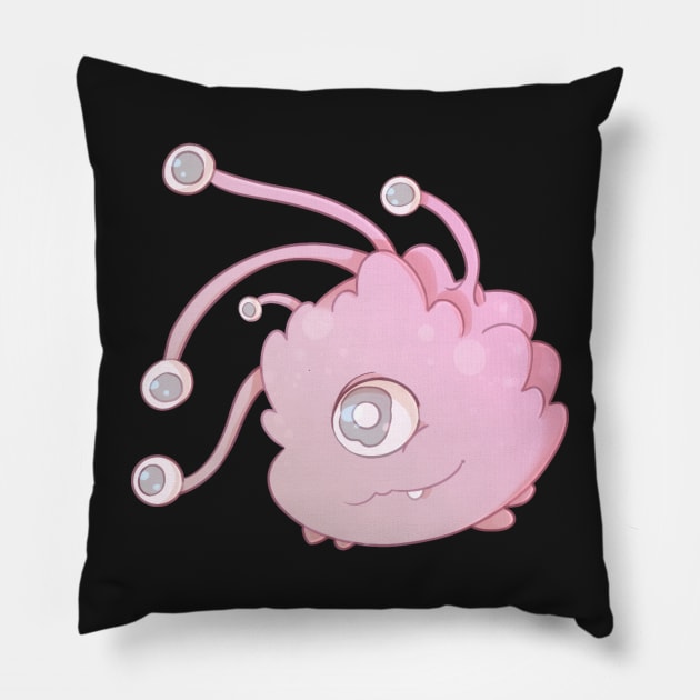 Eye of Beholder (Pink) - Dungeons and Dragons Monster Pillow by Phoenix-InBlue