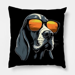 Basset Hound Sunglasses Pillow