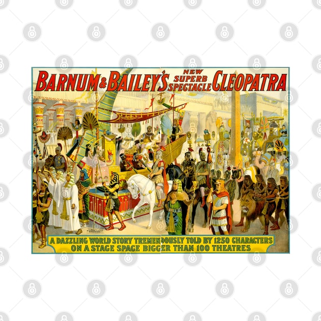 Barnum and Baily Cleopatra Circus Vintage Extravaganza Print by posterbobs