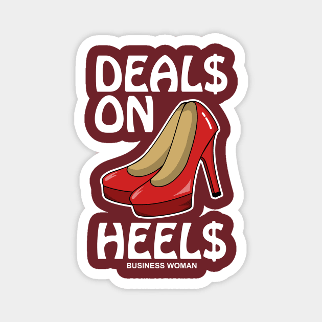 Deals On Heels Business Woman High Heels Magnet by KawaiinDoodle