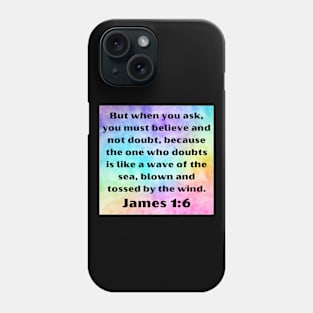 Bible Verse James 1:6 Phone Case