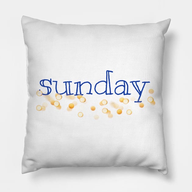 Sunday Pillow by Prettythings30