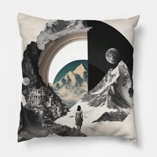 Surreal Collage #8 Pillow