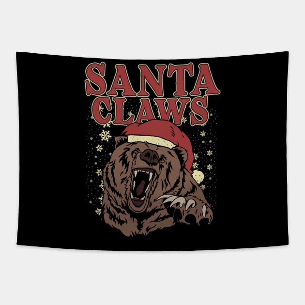 Santa Claws Tapestry by Juniorilson