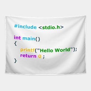 HELLO WORLD Tapestry