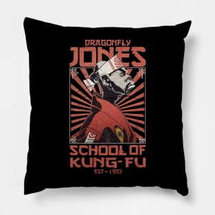 VINTAGE DRAGONFLY JONES SCHOOL KUNG-FU Pillow