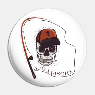 Fishing Skull Pin