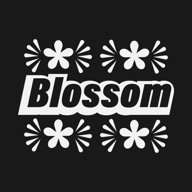 Blossom blossoming logo design by BL4CK&WH1TE 