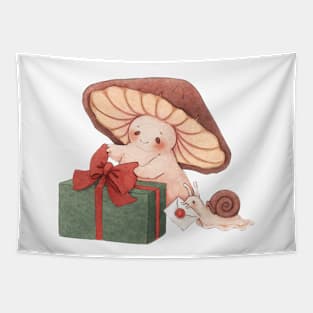 A Special Mushroom Gift Tapestry