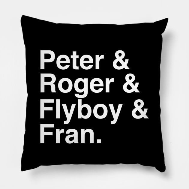 Dead Names Pillow by EightiesBeast