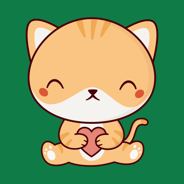 Kawaii Cute Kitten Cat by happinessinatee