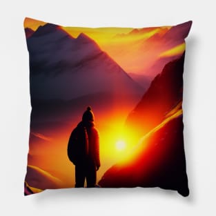 Sunset view Pillow