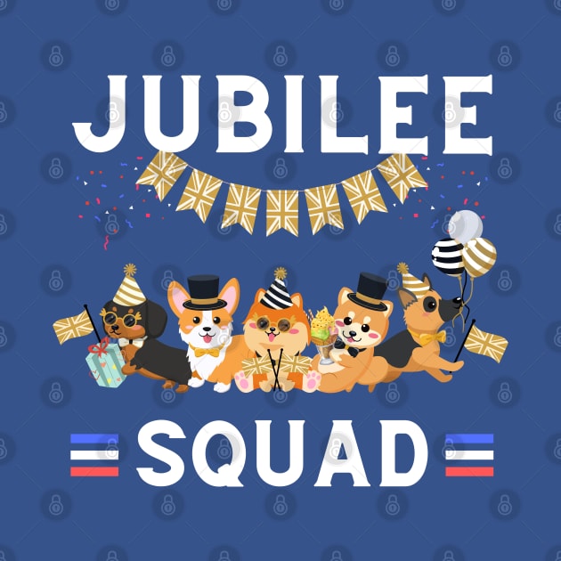 Jubilee Squad | Queen's Platinum Jubilee Party Pups by Auraya Studio