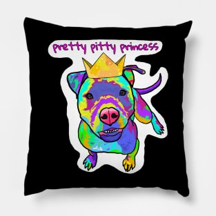 Pretty Pitty Princess -multi color Pillow