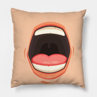 Mouth Cartoon Pillow