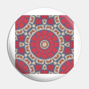 Textured Mandala , Festive , Holiday , Navajo Pattern Pin