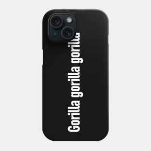 "Gorilla Gorilla Gorilla" Scientific Name, Western Lowland Gorilla Phone Case