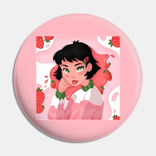 strawberry girl Pin