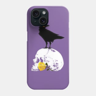 The Raven and the Yellow Rose Phone Case