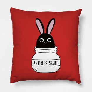 Antidepressant Bunny 3 Pillow