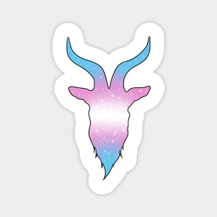 Galaxy Baphomet - Trans Pride Magnet