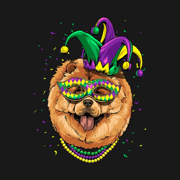 Chow Chow Dog Mardi Gras by IainDodes