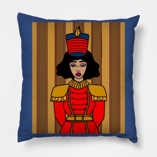 Nutcracker Figures Walnuts Pillow