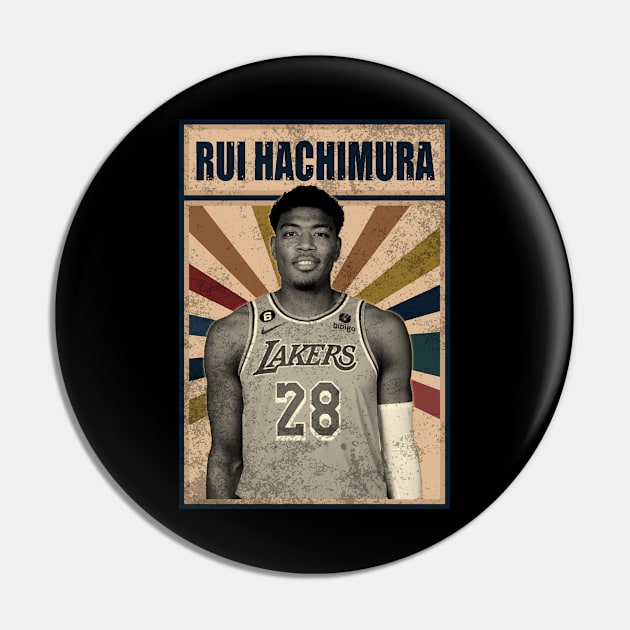 Los Angeles Lakers Rui Hachimura Pin by RobinaultCoils