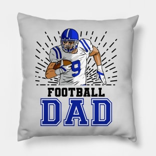 Football Dad // Retro Football Player Pillow